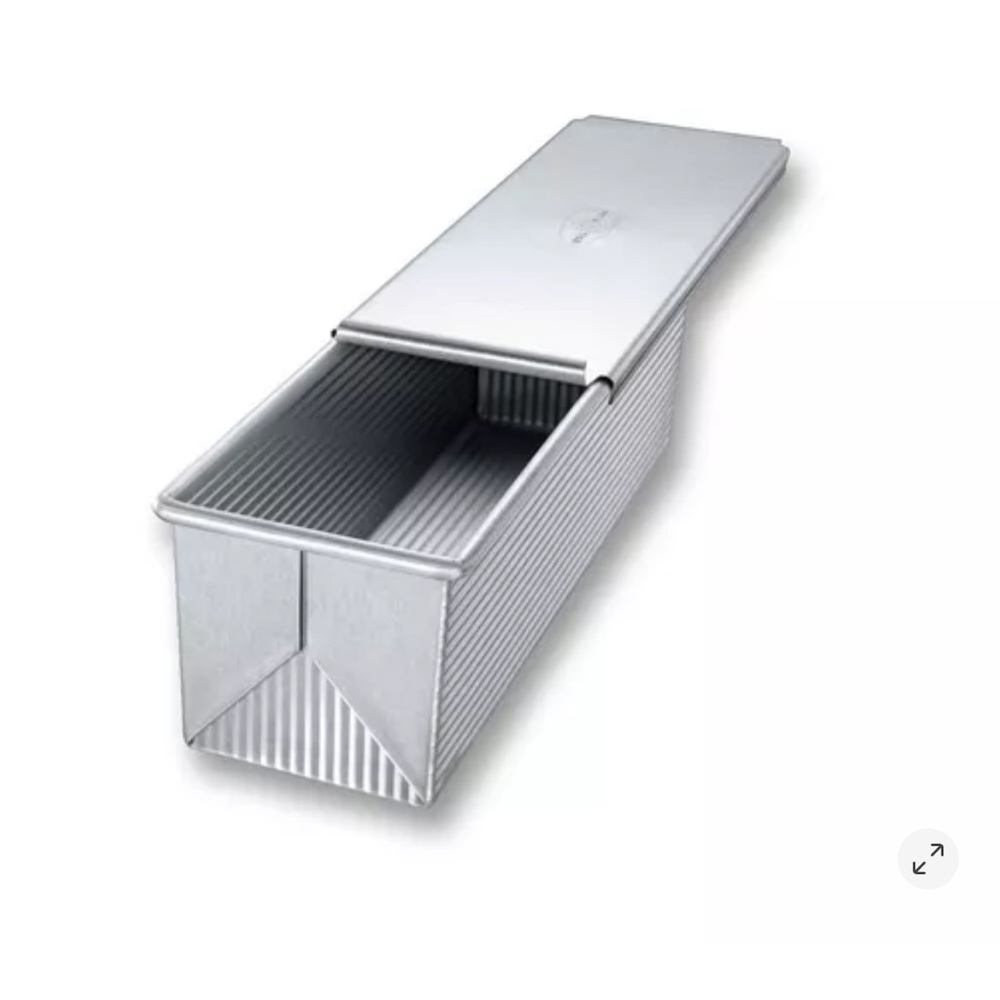 USA commercial Silver Bread Loaf Pan with Lid 9”x4”